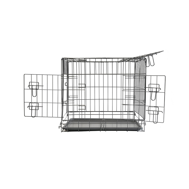 DH016-1 Vikbar metall hund- och kattburkennel