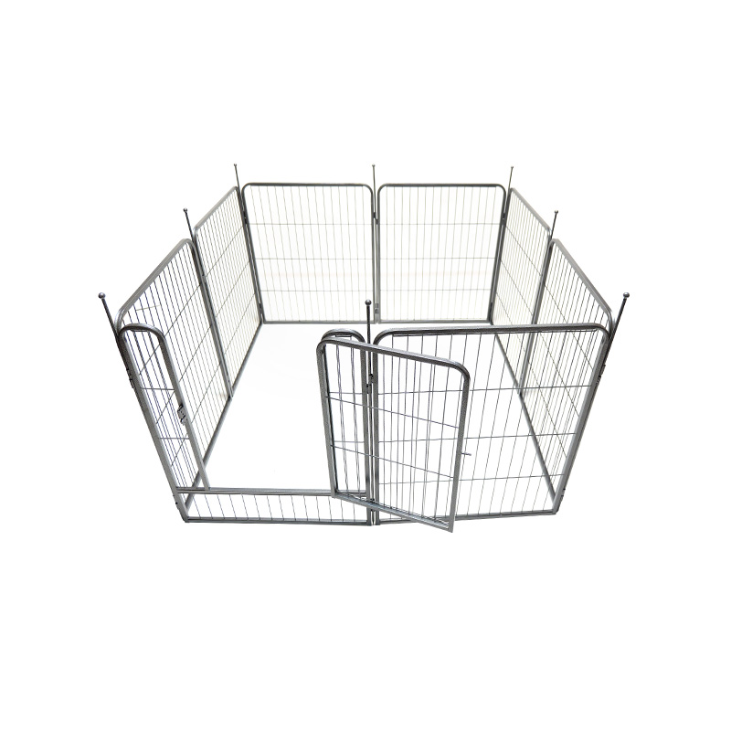 DH093-0 8 paneler Heavy Duty Outdoor Metal Pet lekhage