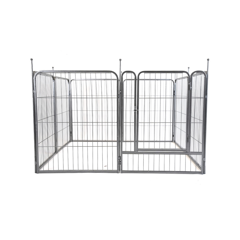 DH093-0 8 paneler Heavy Duty Outdoor Metal Pet lekhage